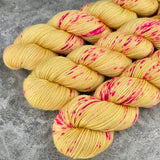 Hand dyed merino yarn