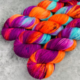 Hand dyed merino yarn