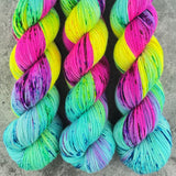 Hand dyed merino yarn