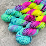 Hand dyed merino yarn
