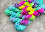 Hand dyed merino yarn