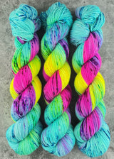 Hand dyed merino yarn