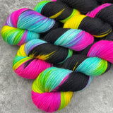 Hand dyed merino yarn