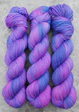 Hand dyed merino yarn