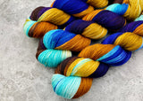 Hand dyed merino yarn