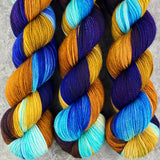 Hand dyed merino yarn