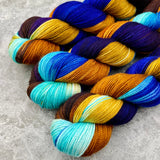 Hand dyed merino yarn