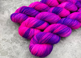 Hand dyed merino yarn