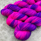 Hand dyed merino yarn