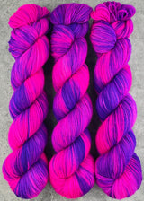 Hand dyed merino yarn