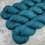 Hand dyed merino yarn