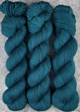 Hand dyed merino yarn