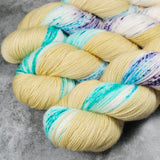 Hand dyed merino yarn