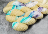 Hand dyed merino yarn