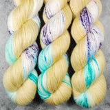 Hand dyed merino yarn