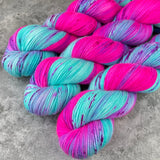 Hand dyed merino yarn