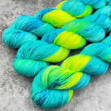 Hand dyed merino yarn