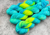 Hand dyed merino yarn