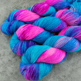 Hand dyed merino yarn