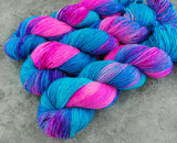 Hand dyed merino yarn