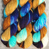 Hand dyed merino yarn