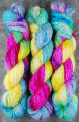 Hand dyed merino yarn
