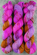 Hand dyed merino yarn