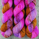 Hand dyed merino yarn