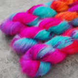 Hand dyed merino yarn