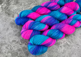 Hand dyed merino yarn