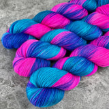Hand dyed merino yarn