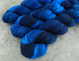 Hand dyed merino yarn