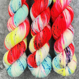 Hand dyed merino yarn