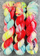 Hand dyed merino yarn
