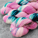 Hand dyed merino yarn