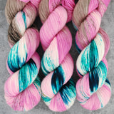 Hand dyed merino yarn