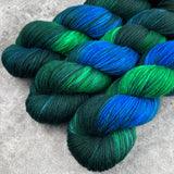 Hand dyed merino yarn