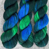 Hand dyed merino yarn