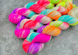 Hand dyed merino yarn