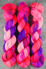 Hand dyed merino yarn