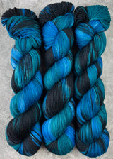 Hand dyed merino yarn