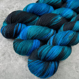 Hand dyed merino yarn