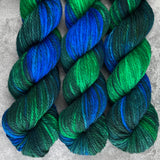 Hand dyed merino yarn