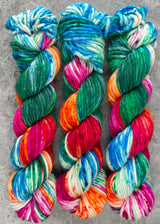 Hand dyed merino yarn