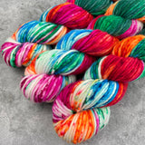 Hand dyed merino yarn