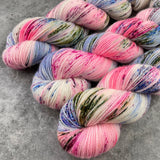 Hand dyed merino yarn