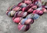 Hand dyed merino yarn