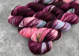 Hand dyed merino yarn