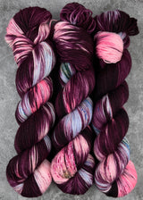 Hand dyed merino yarn