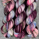 Hand dyed merino yarn
